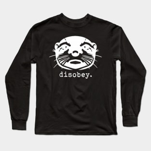 disobey. 841 otter Santa Cruz white Long Sleeve T-Shirt